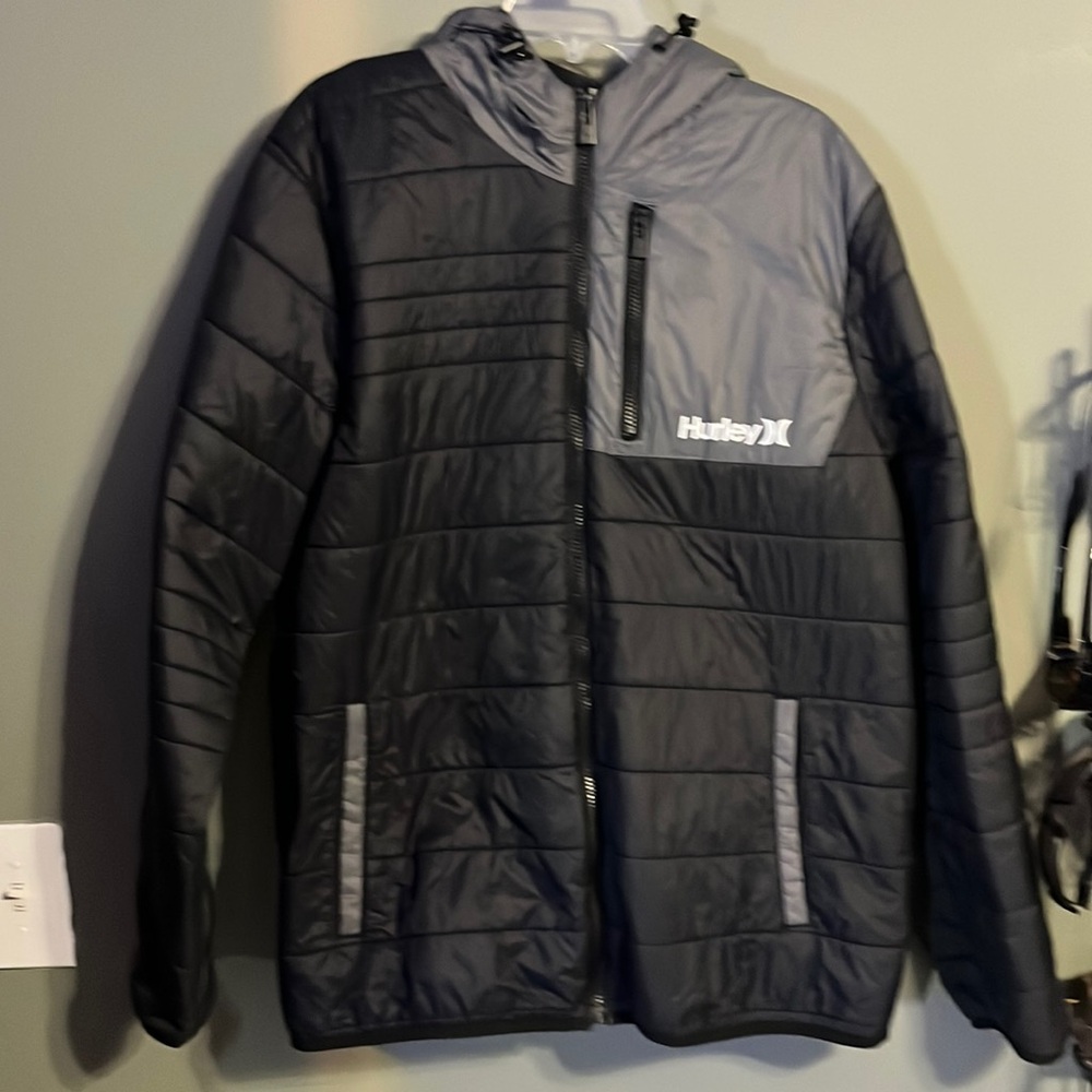 Hurley zip up coat xxl